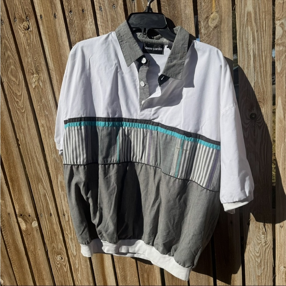 Vintage Pierre Cardin colorblock polo